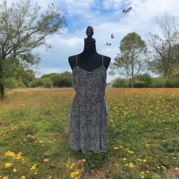 Calvin Klein Jeans Blue Sleeveless Spaghetti Strap Sundress - Picture 7 of 10